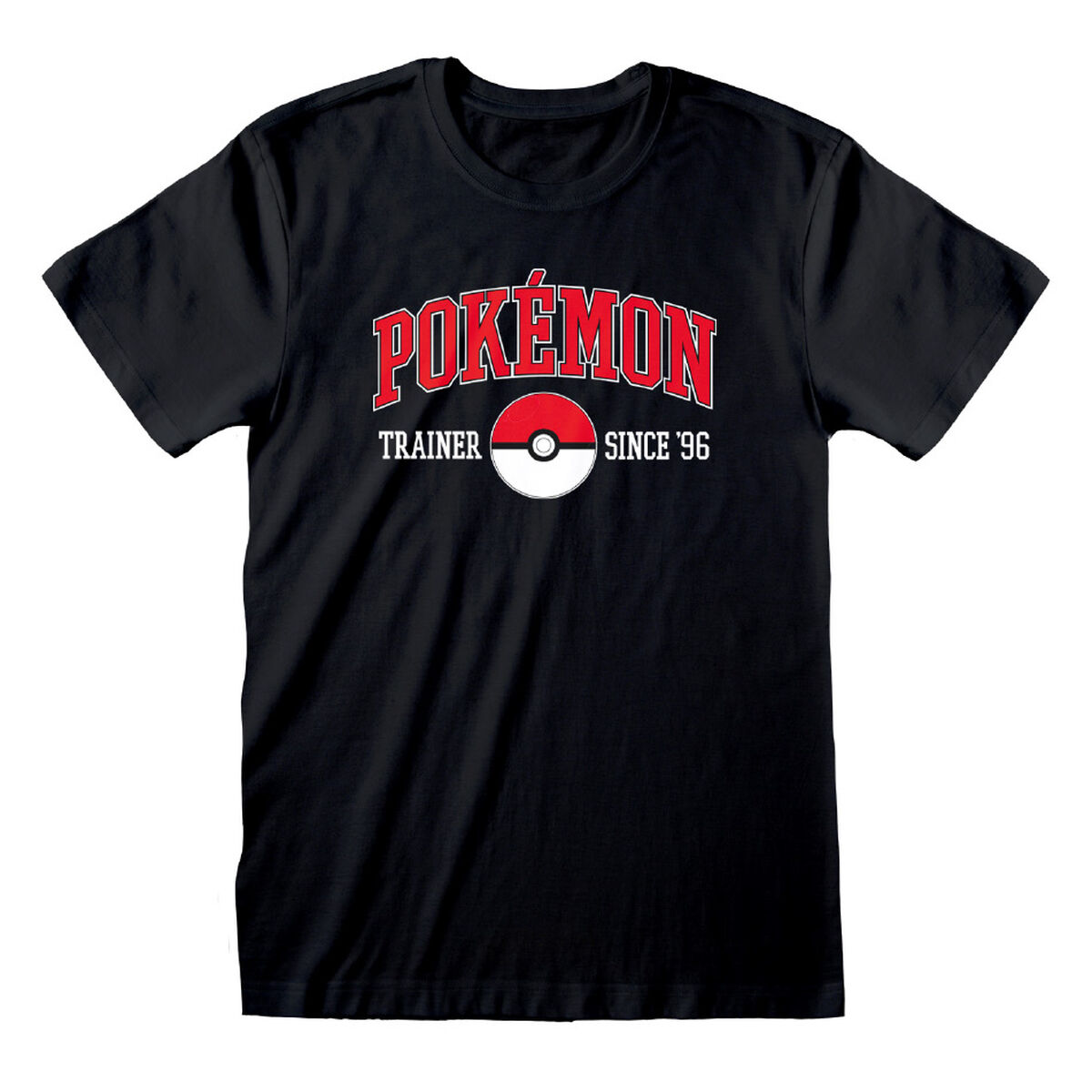 T-shirt med kortärm Pokémon Since 96 Svart Unisex - 4