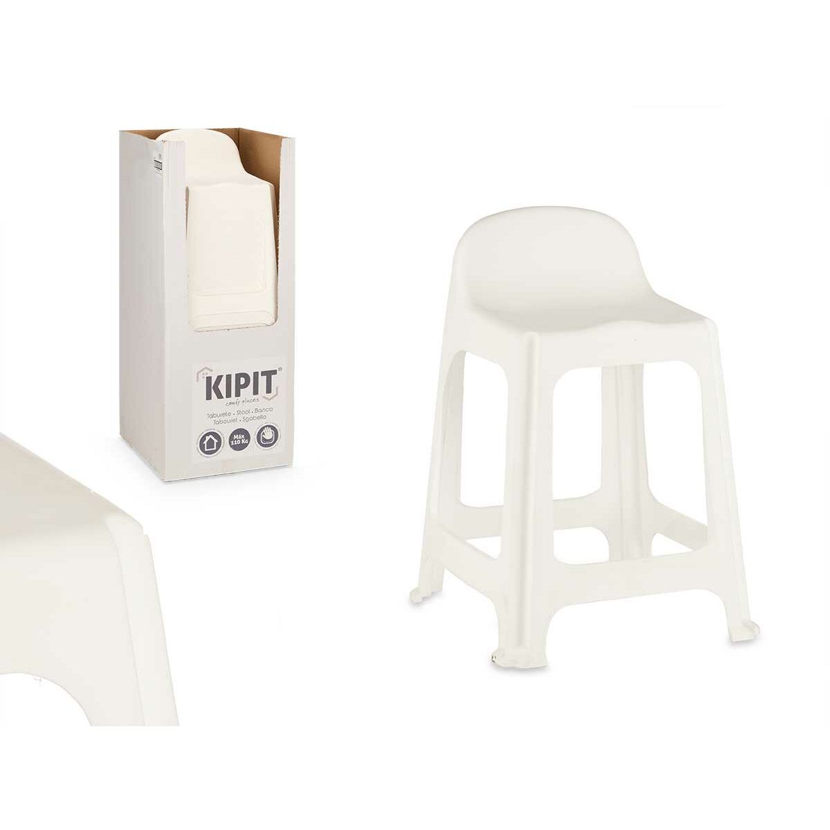 Sittpall Kipit polypropen 40 x 59 x 44 cm (12 antal) - 3