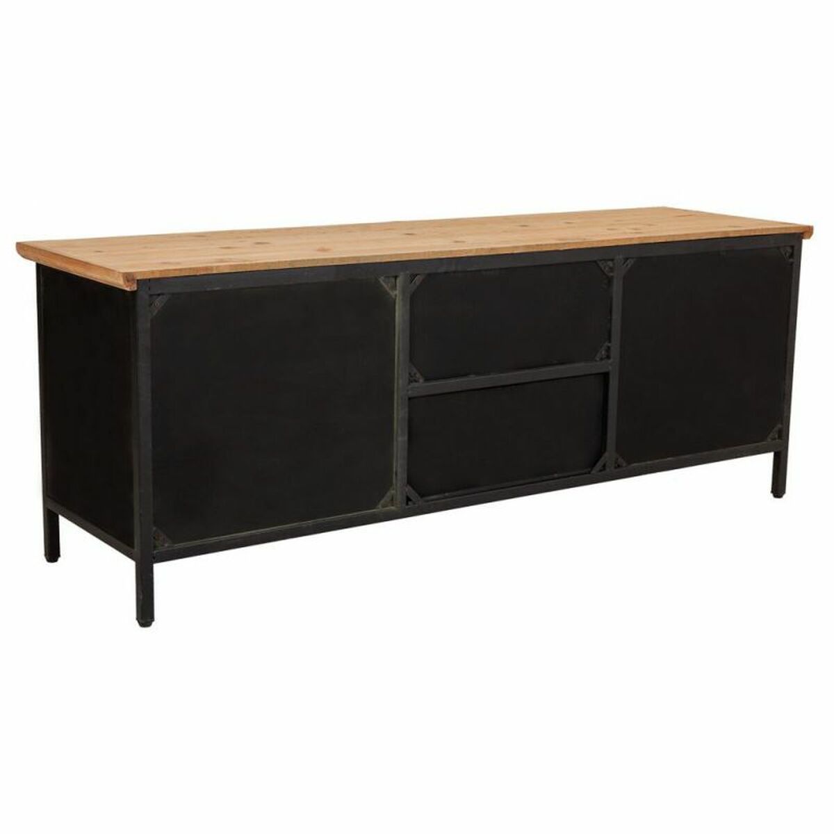Skänk Alexandra House Living Svart 34 x 45 x 120 cm - 4