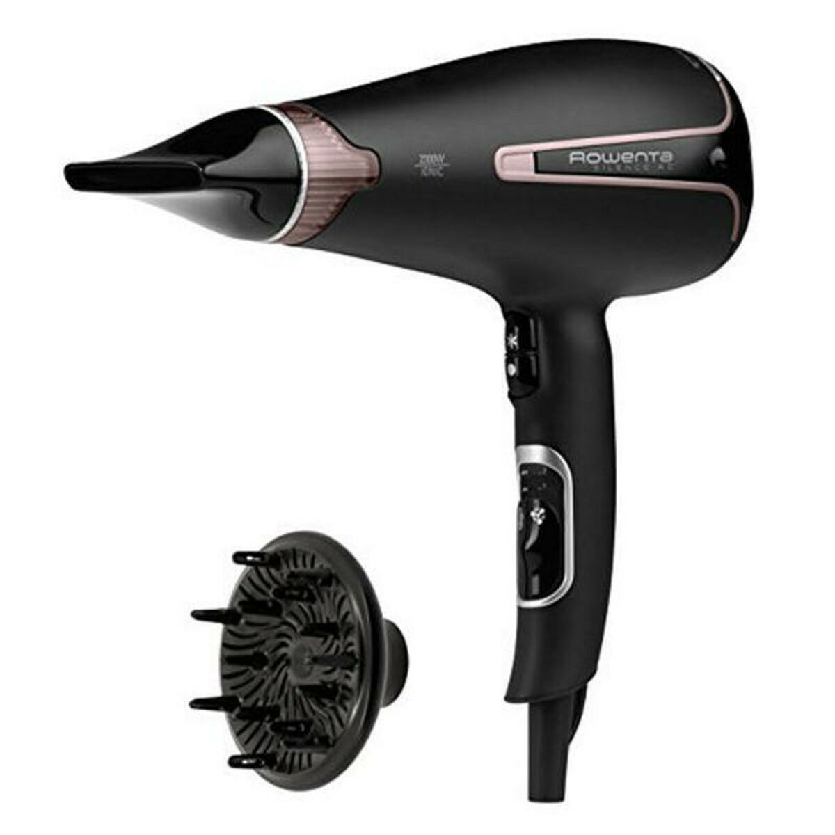 Hårtork Rowenta CV7920 2300W AC Ultra Silent 2300 W Svart Svart / roséguld - 4