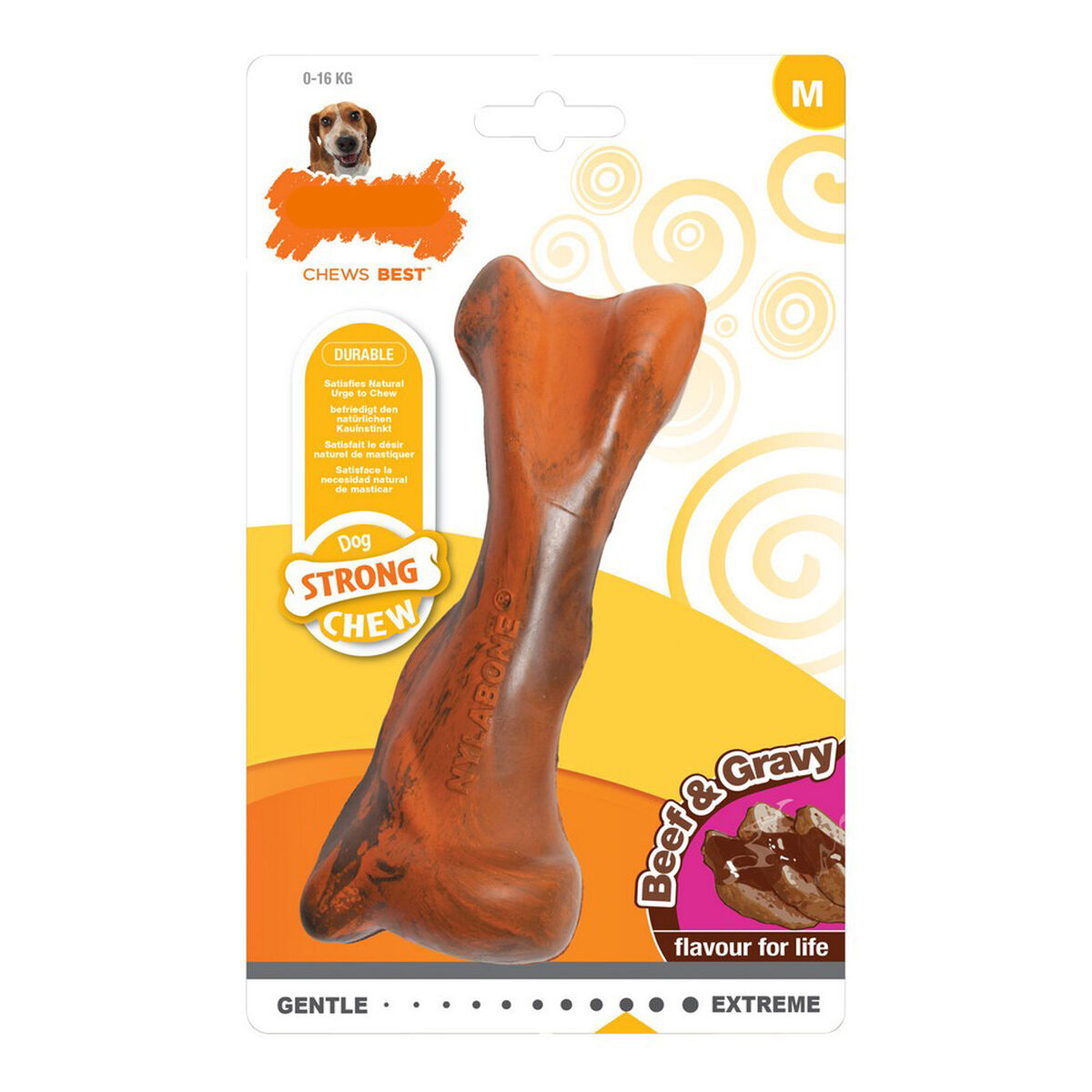 Tuggleksak för hundar Nylabone Strong Chew Kött Sås 12 - 3