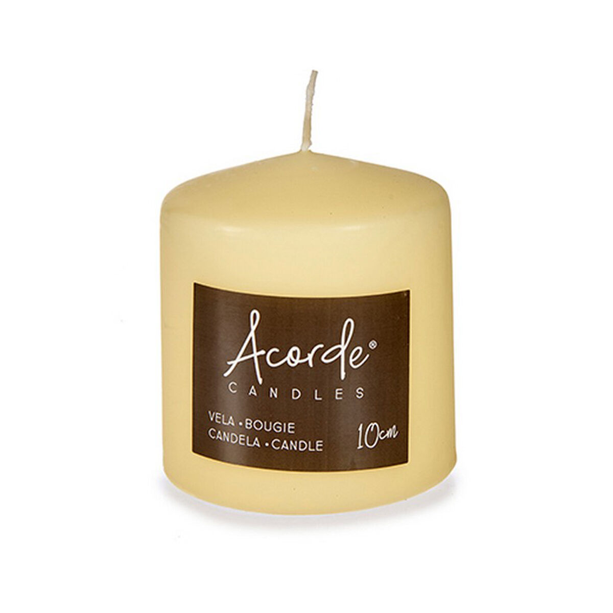 Ljus Acorde Kräm 9 x 10 x 9 cm 8,7 x 10 x 8,7 cm (4 antal) - 4
