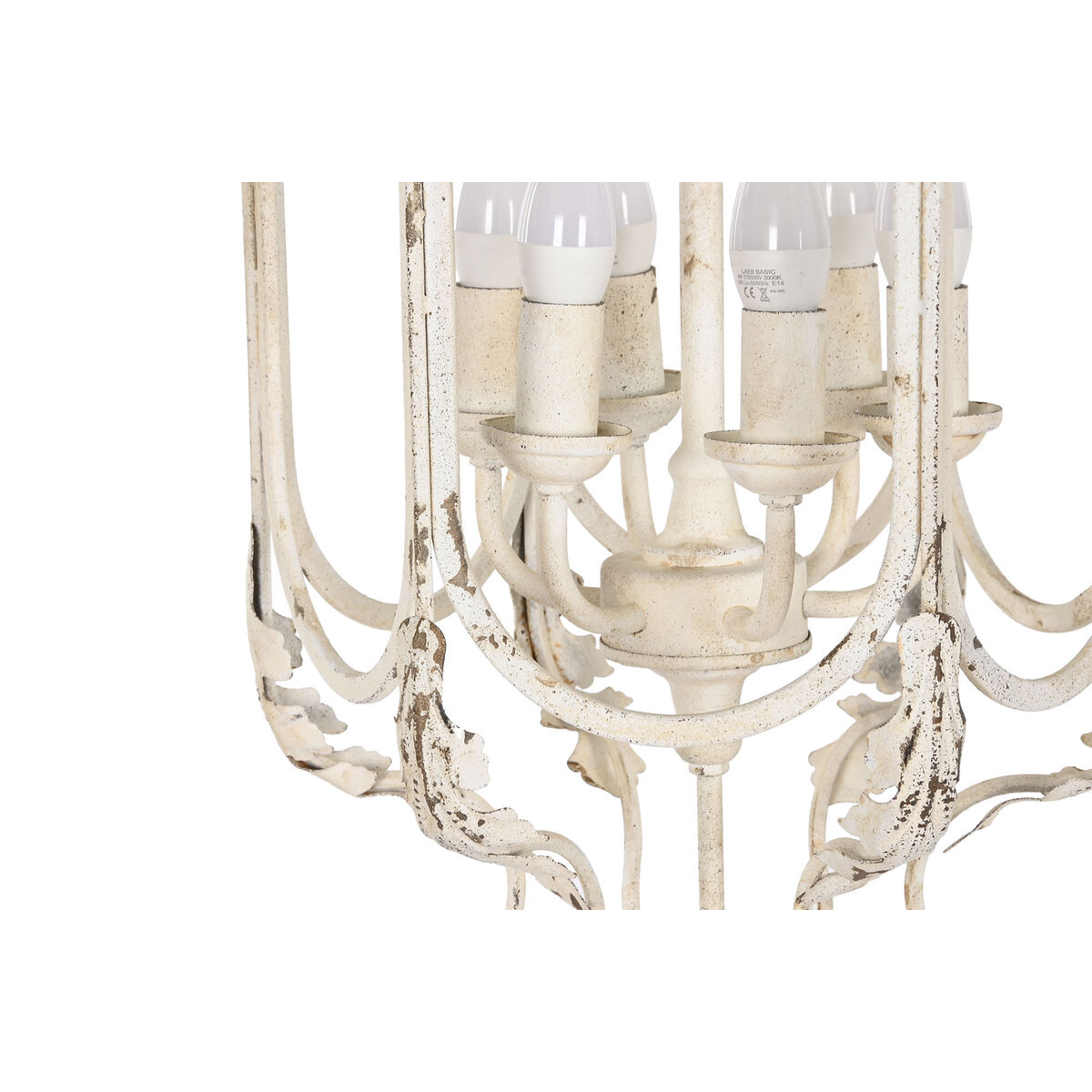 Taklampa Home ESPRIT Vit Metall 39 x 34 x 75 cm - 2