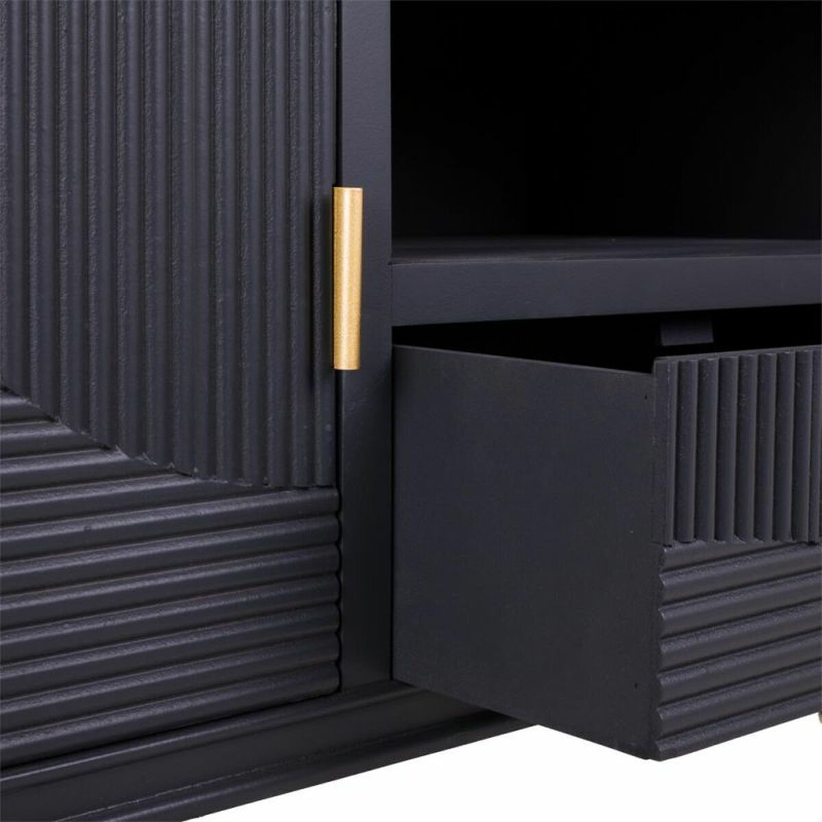 Skänk Alexandra House Living Gyllene Mörkgrå 40 x 61 x 121 cm - 7
