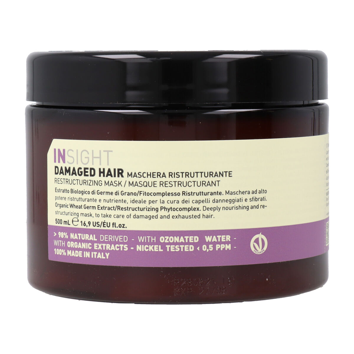Stärkande hårinpackning Insight Damaged Cabello 500 ml