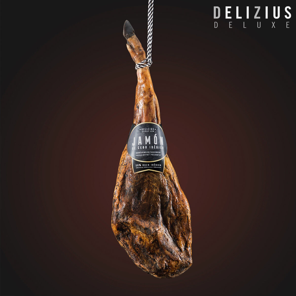 Spannmålsmatad iberisk skinka Delizius Deluxe - 11