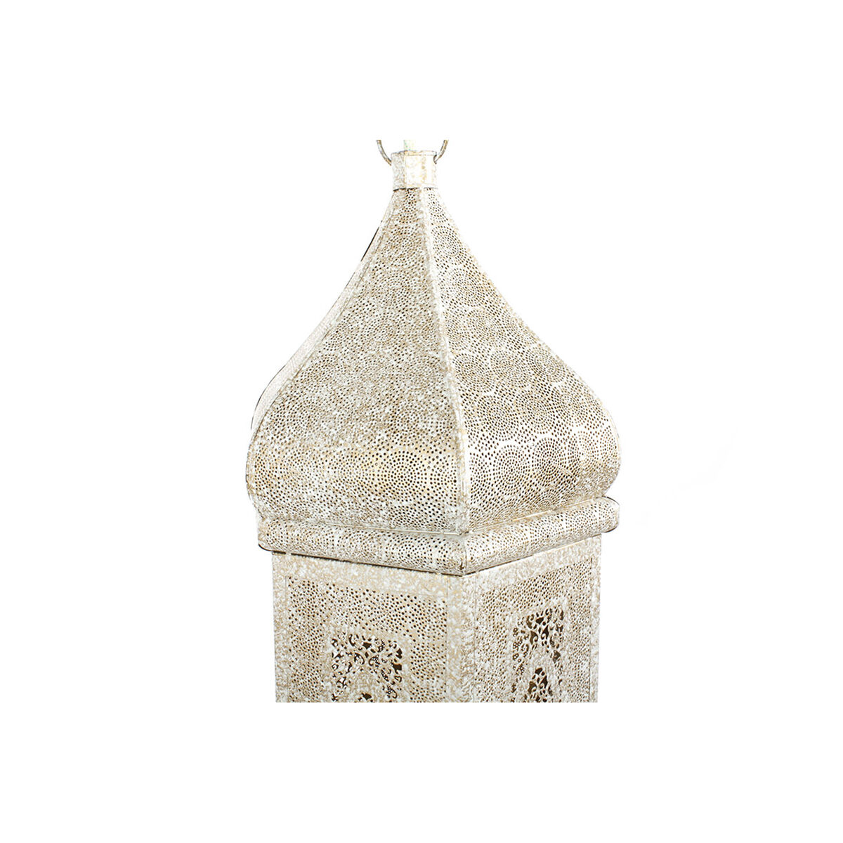 Taklampa Home ESPRIT Vit Gyllene Metall 40 W 27 x 27 x 91 cm - 4