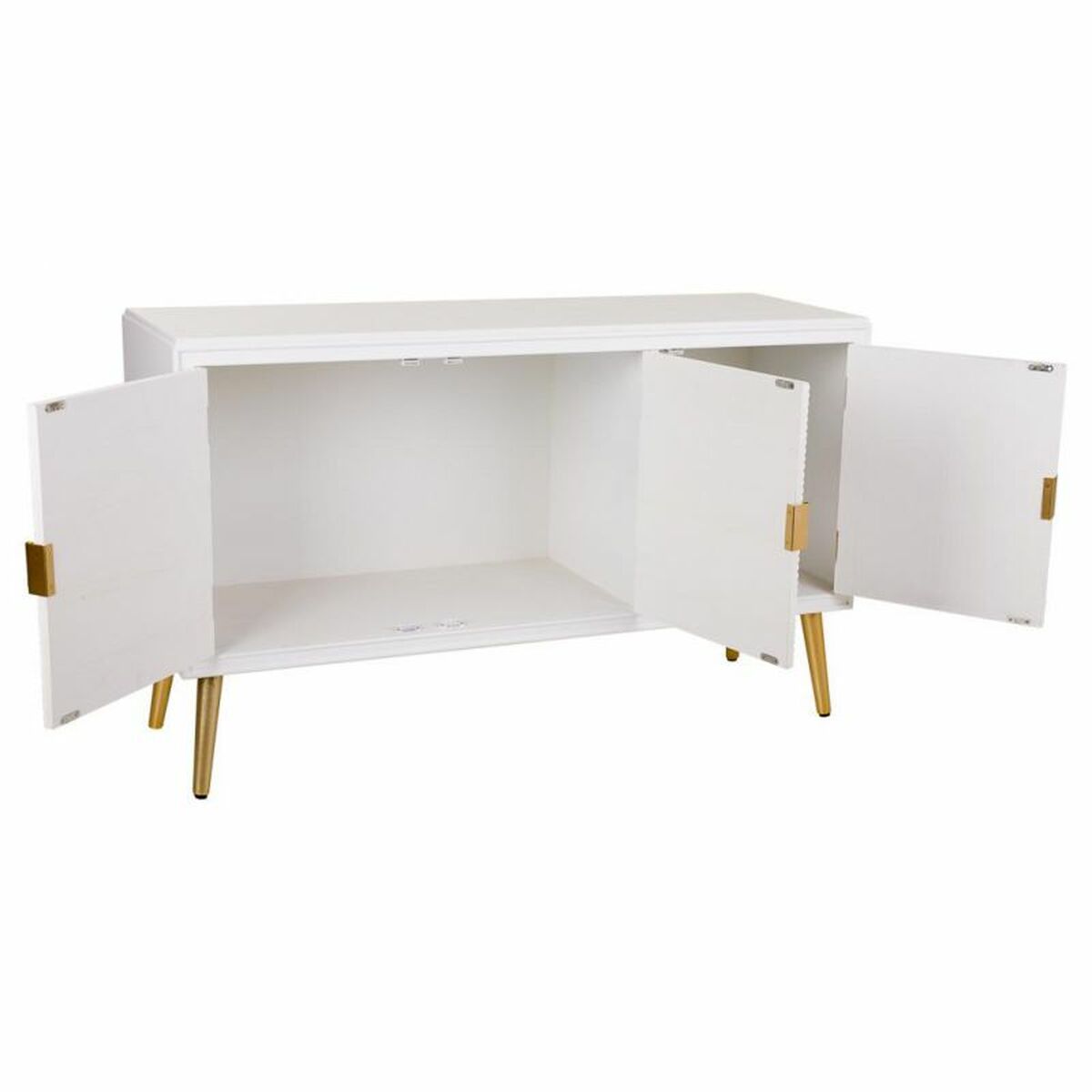 Skänk Alexandra House Living Vit Gyllene Trä MDF 41 x 71 x 120 cm - 4