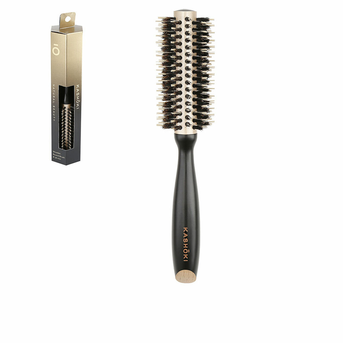 Styling borste Kash?ki Natural Beauty Ø 18 mm