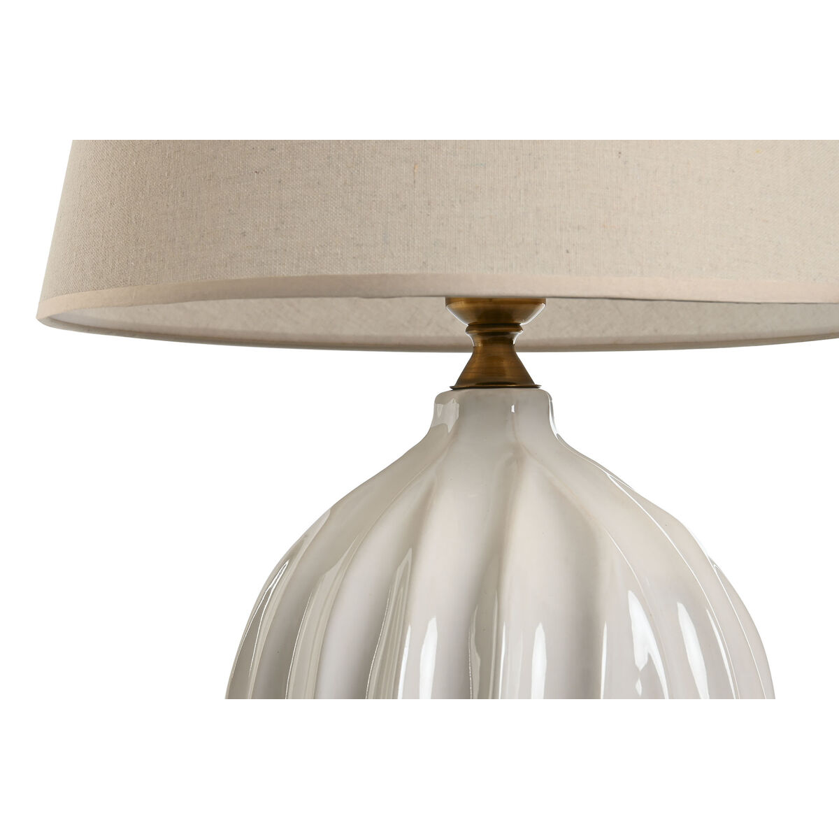 Bordslampa Home ESPRIT Vit Porslin 50 W 220 V 40 x 40 x 60 cm - 2