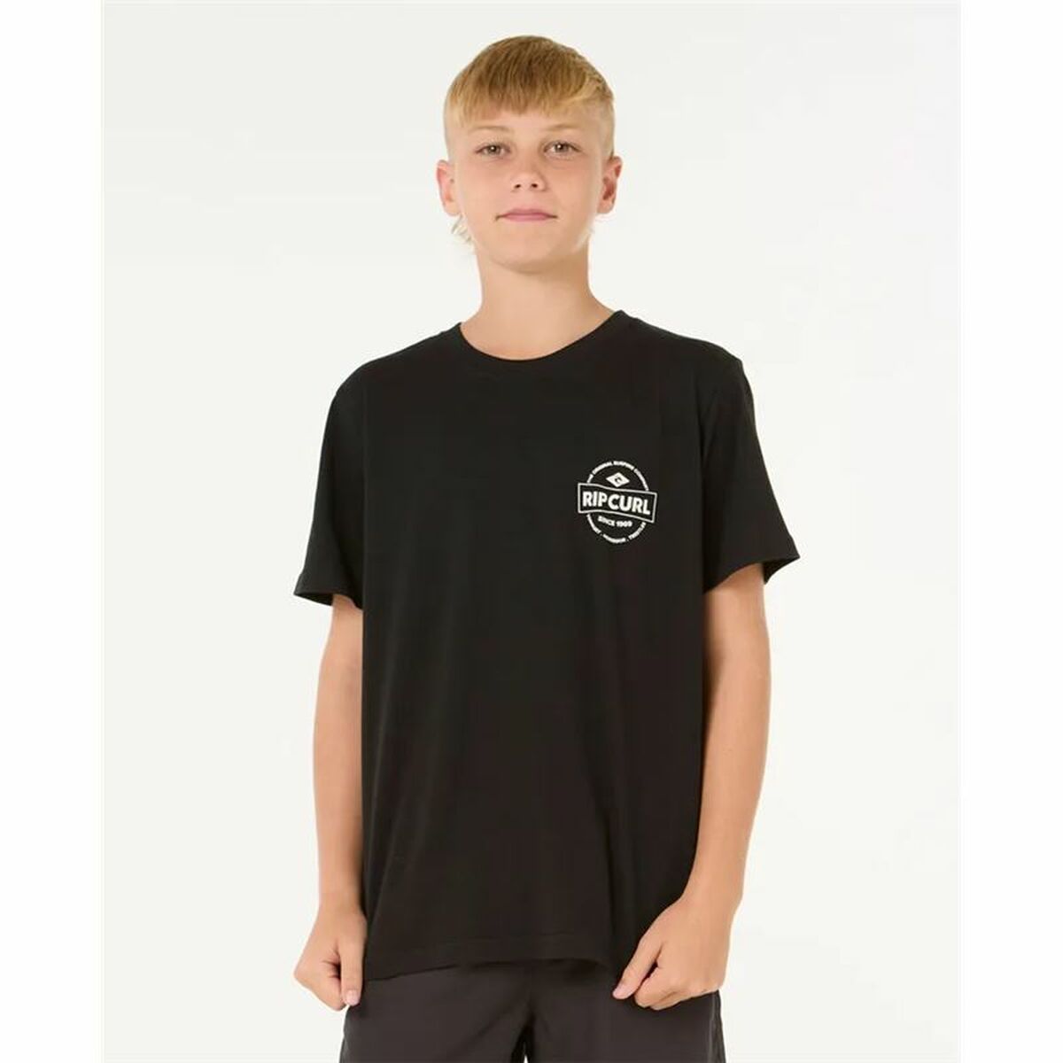 Barn T-shirt med kortärm Rip Curl Staple Svart - 2