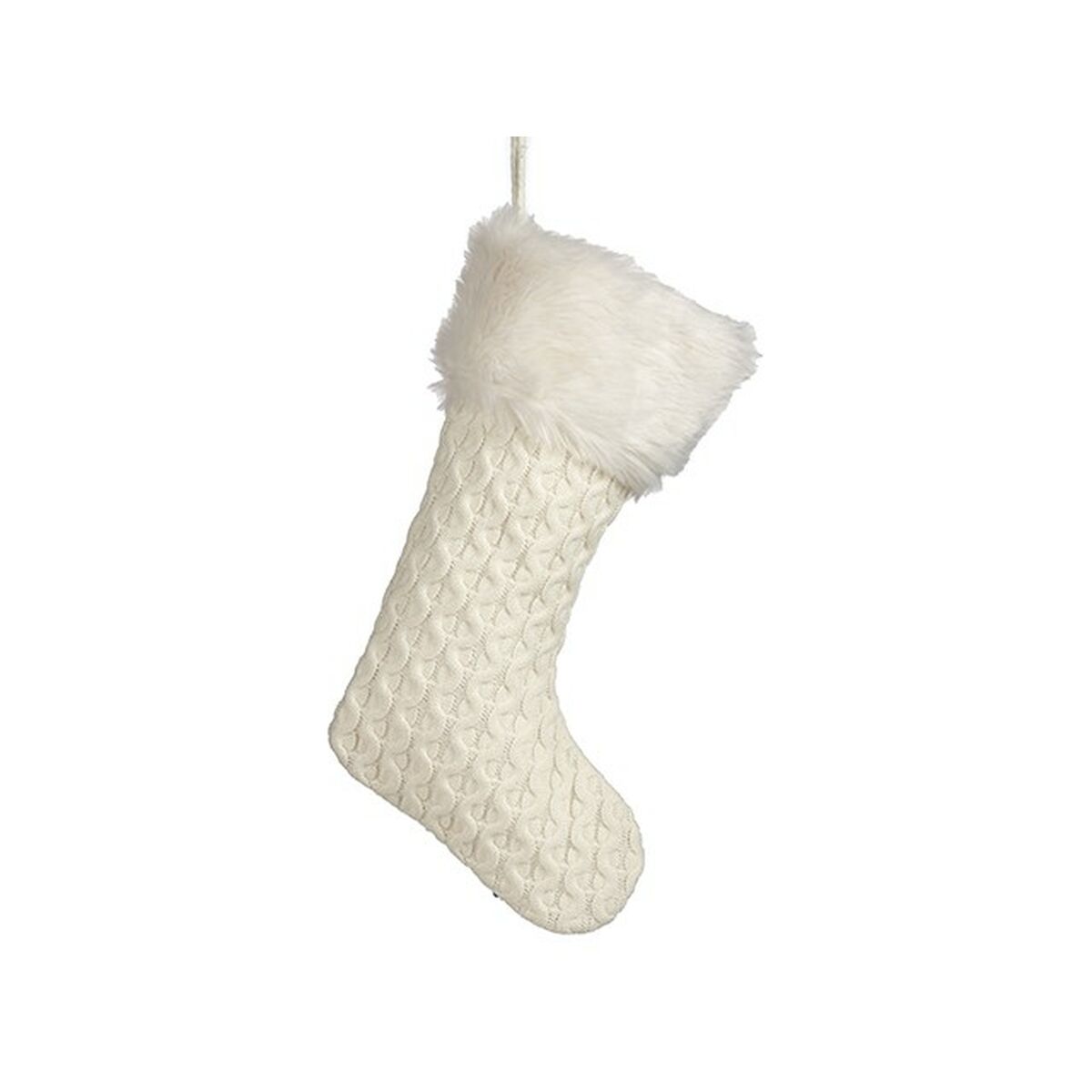 Julgranskula Krist+ FG09-20493C Vit Julstrumpa 28 x 4 x 46 cm (12 antal) - 2