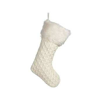 Julgranskula Krist+ FG09-20493C Vit Julstrumpa 28 x 4 x 46 cm (12 antal)