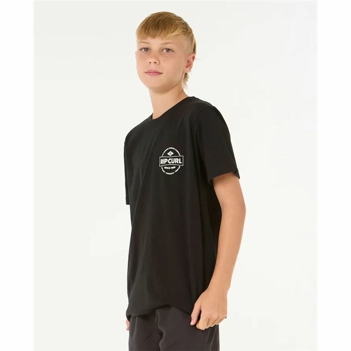 Barn T-shirt med kortärm Rip Curl Staple Svart - 3