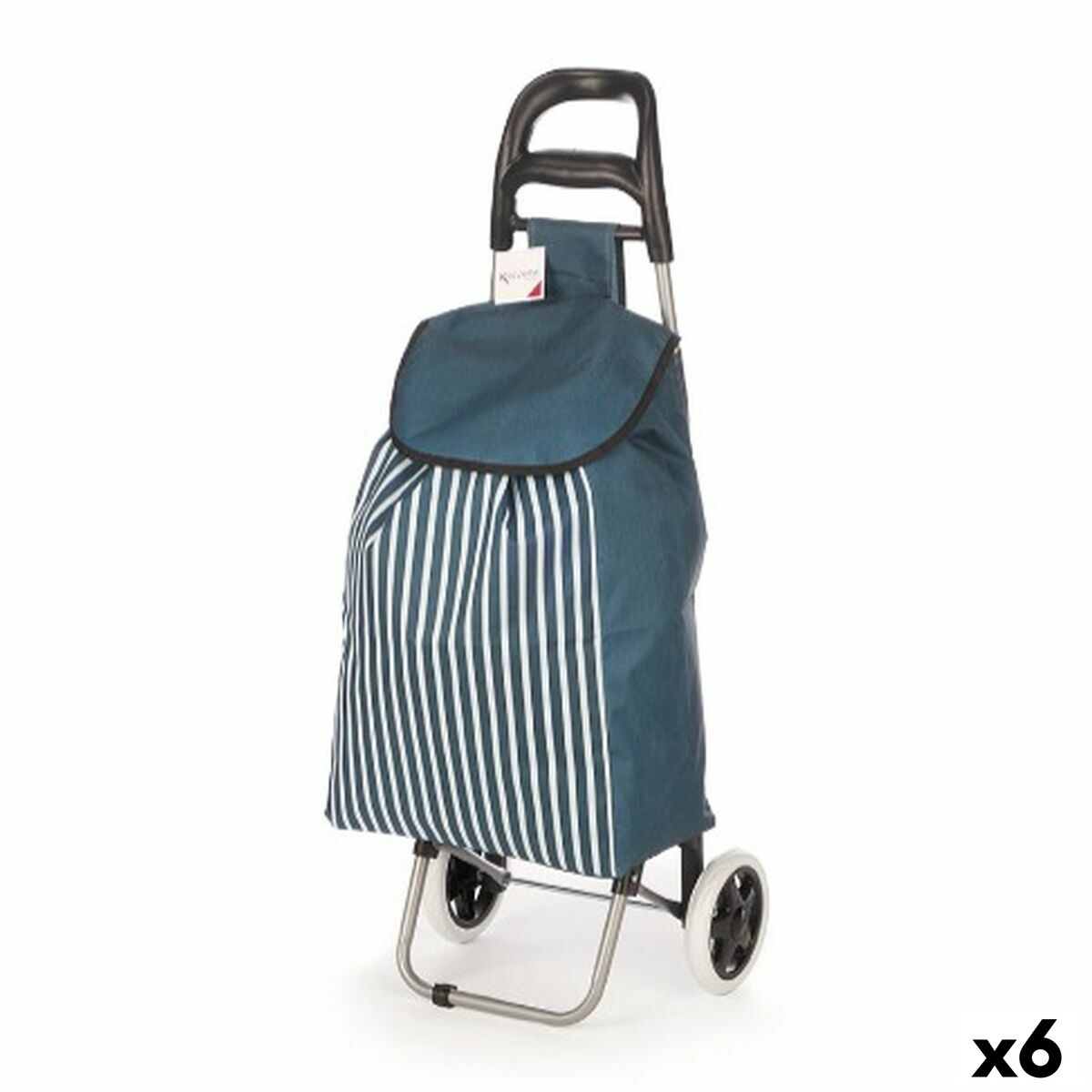Kundvagn Kinvara Blå Vit 33 L 35,5 x 28 x 94 cm Ränder (6 antal)