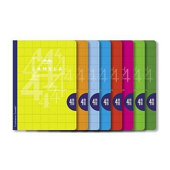 Anteckningsbok Lamela 4X4 4MM 50 Blad 10 antal Rutnätsark A4 Multicolour (10 Delar)