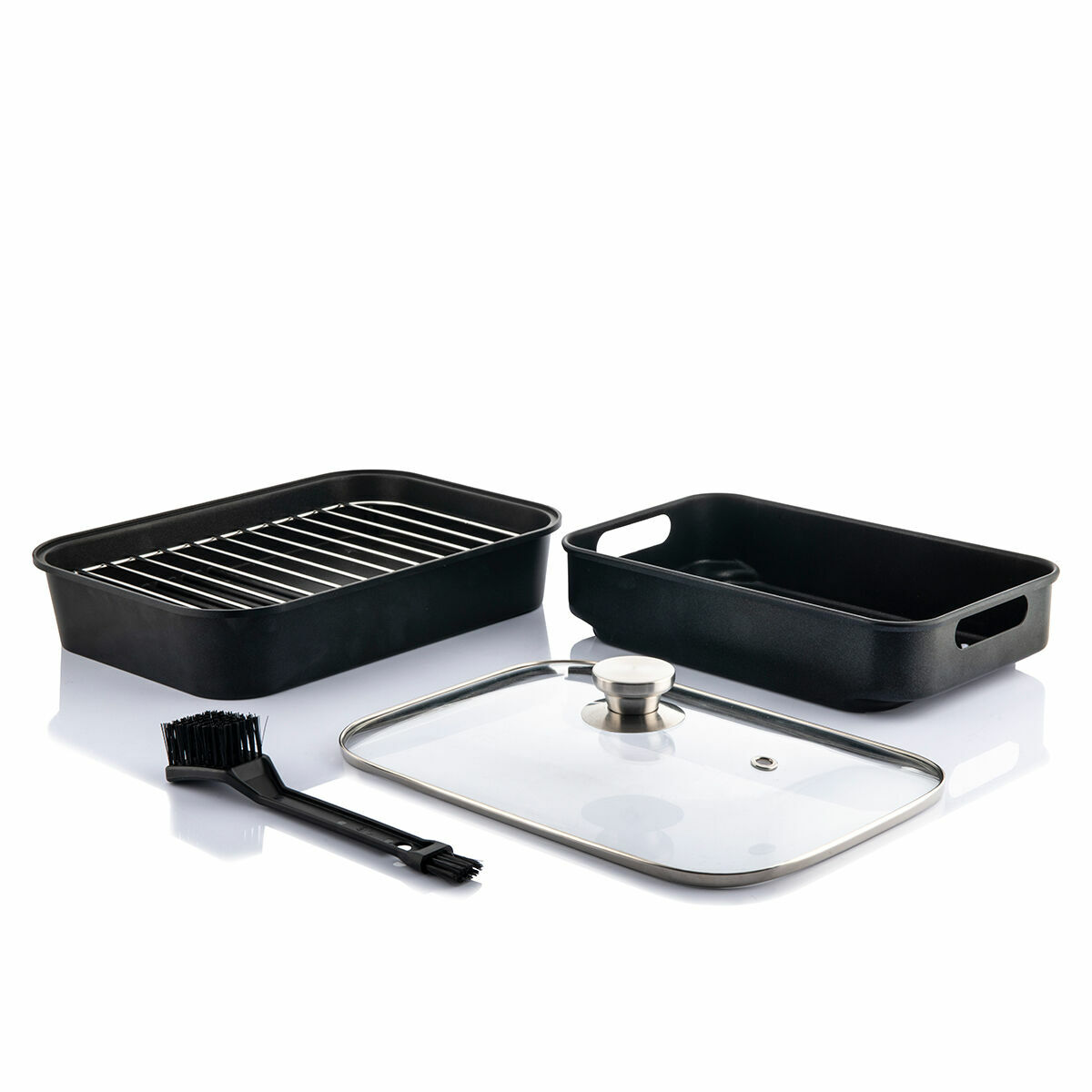 Luftfritös med Grill, Tillbehör och Receptbok InnovaGoods Fryinn 12-in-1 6000 Svart Stål 3400 W 6 L - 4