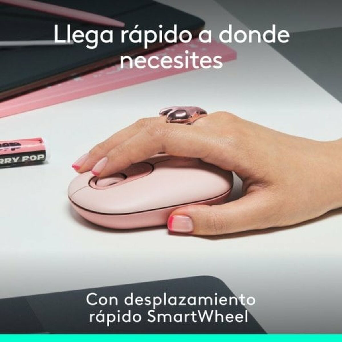 Mus Logitech 910-007413 Rosa - 5
