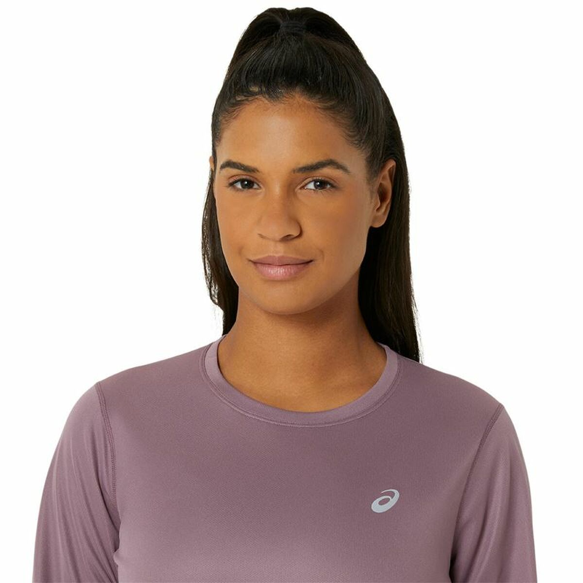 Skjorta med lång ärm Dam Asics Core Ls Top Rosa Plommon - 4