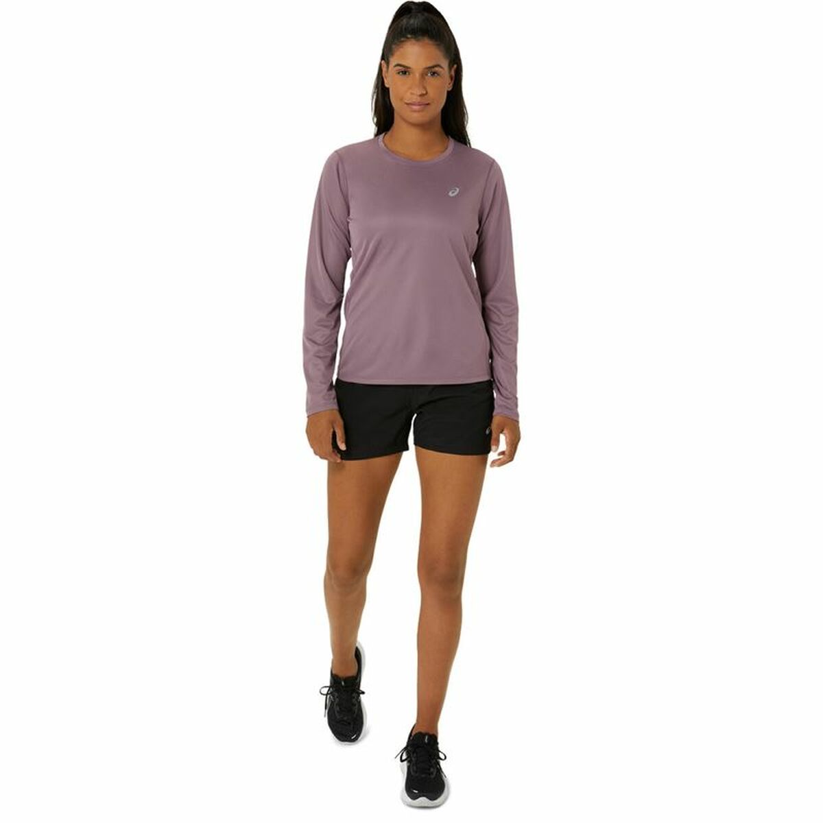 Skjorta med lång ärm Dam Asics Core Ls Top Rosa Plommon - 5