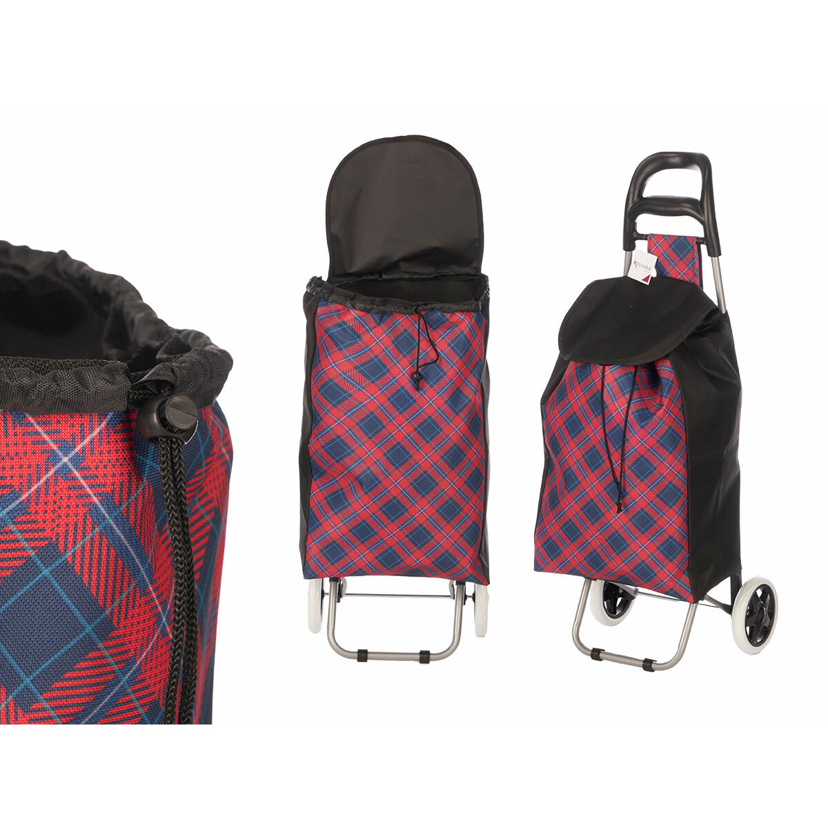 Kundvagn Kinvara Blå Rosa 33 L 35,5 x 28 x 94 cm Romb (6 antal) - 3