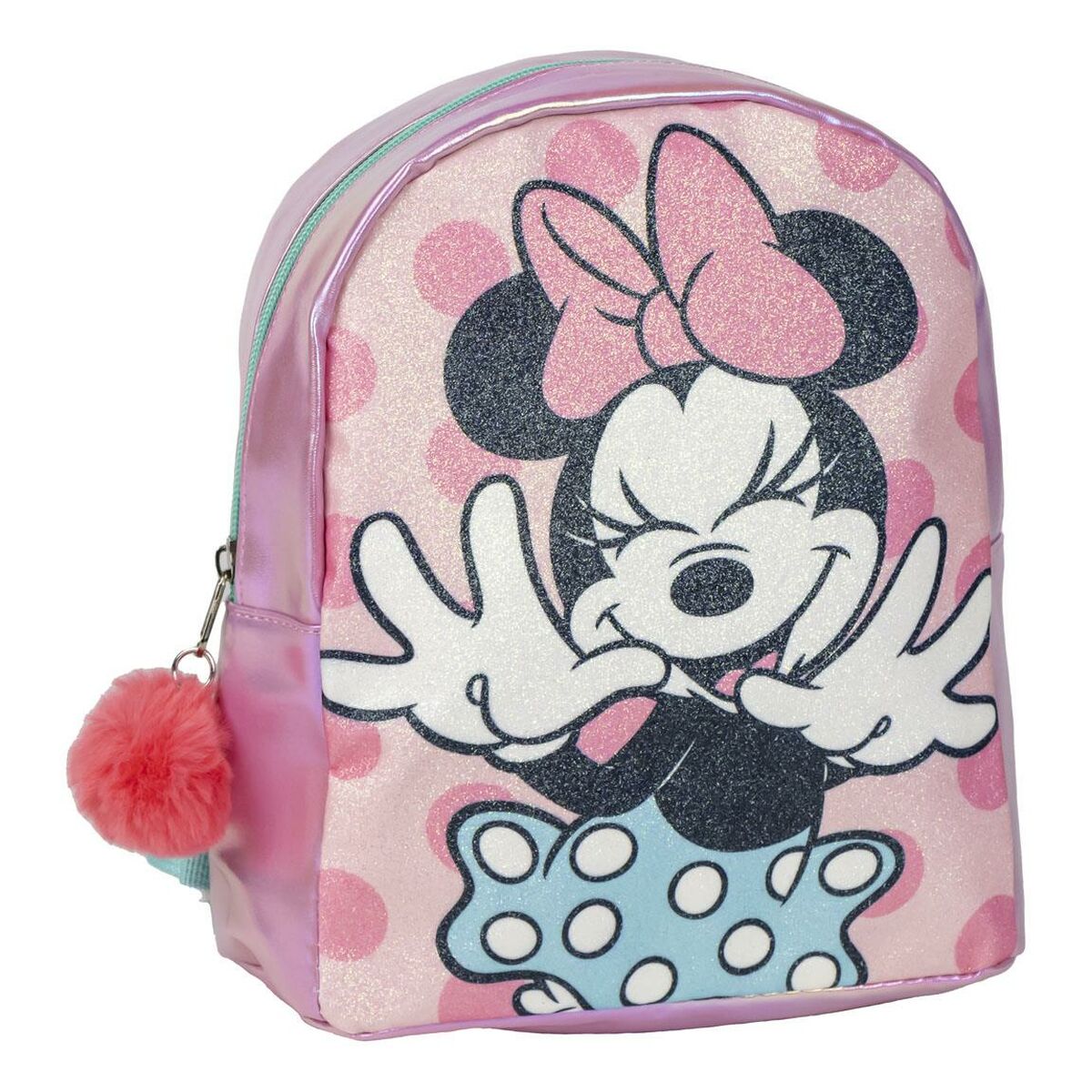 Ryggsäck Casual Minnie Mouse Rosa 19 x 23 x 8 cm