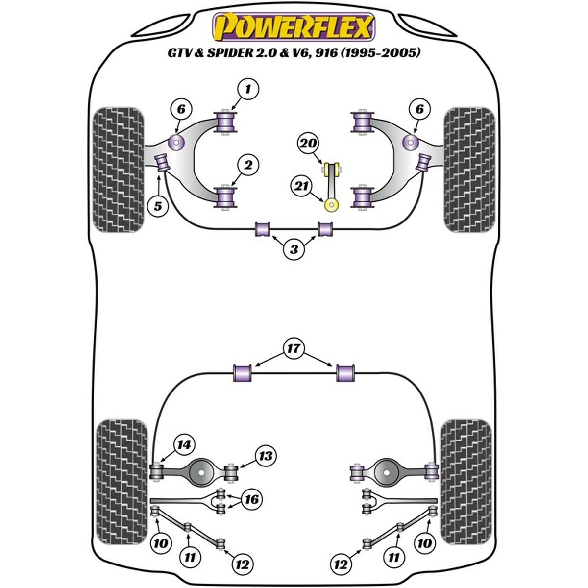 Silentblock Powerflex PFR1-711 Stötdämpare - 4