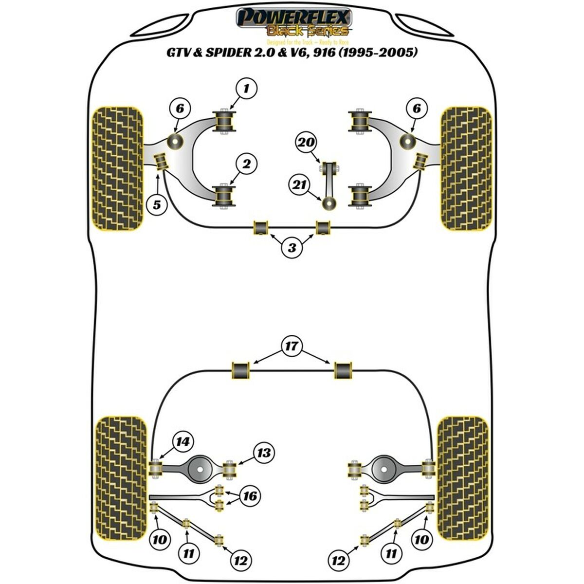 Silentblock Powerflex PFR1-711 Stötdämpare - 3