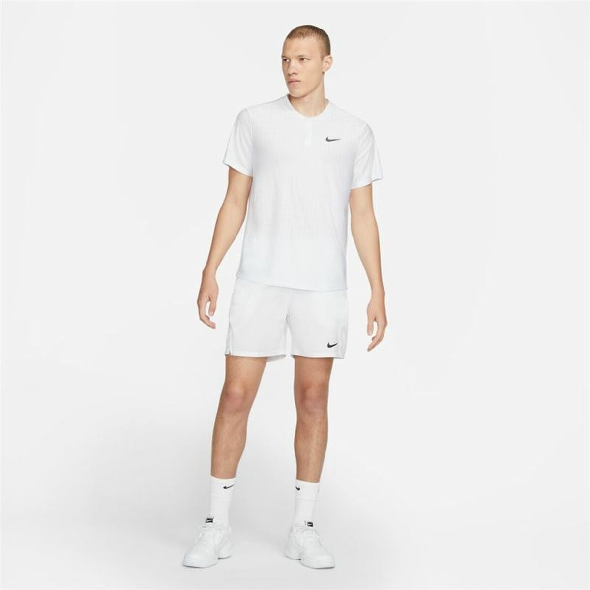 Polotröja kortärmad Herr Nike Court Dri-Fit Advantage Vit - 9