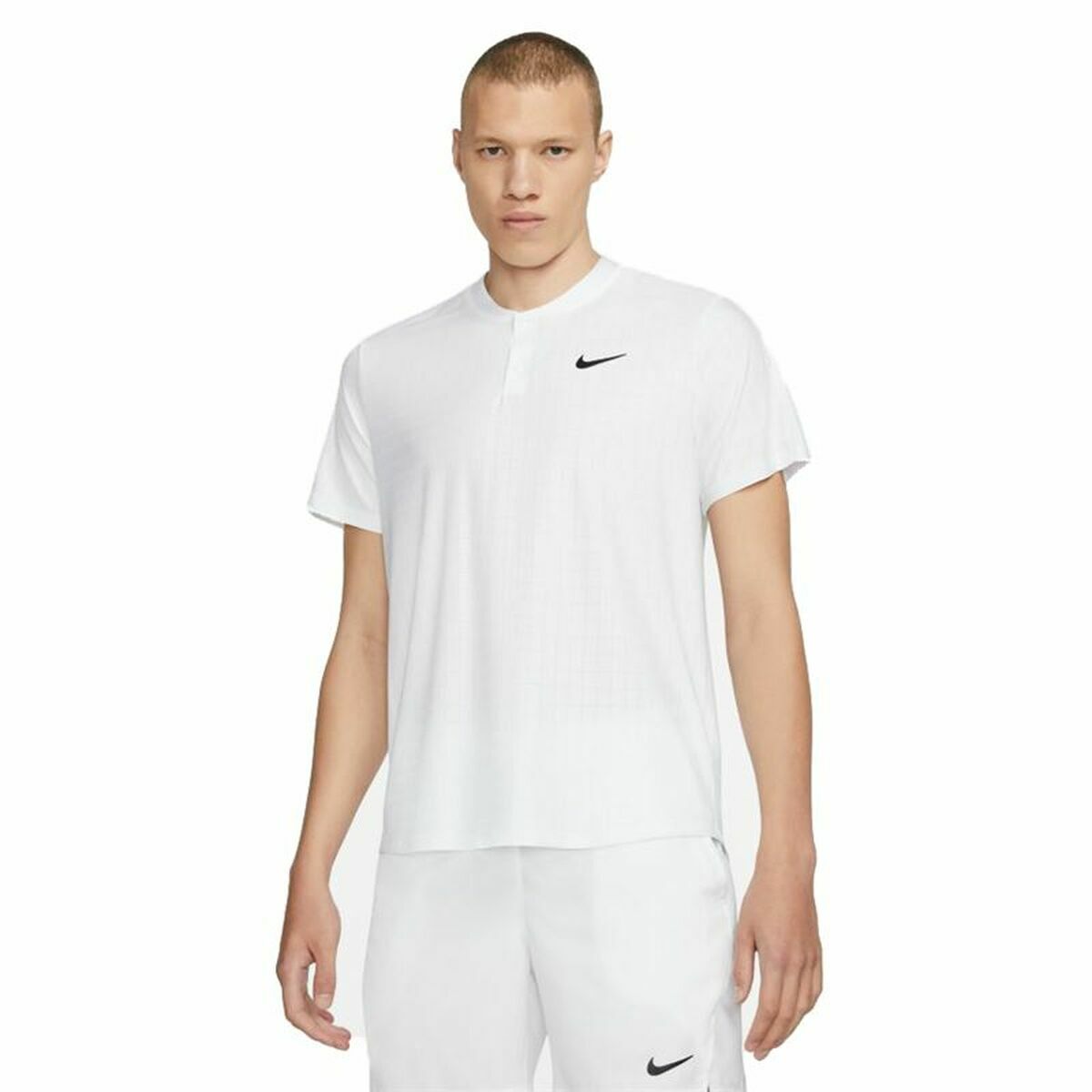 Polotröja kortärmad Herr Nike Court Dri-Fit Advantage Vit
