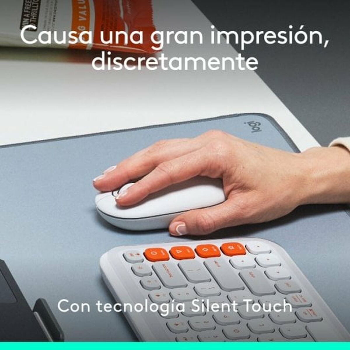 Mus Logitech 910-007411 Vit - 5