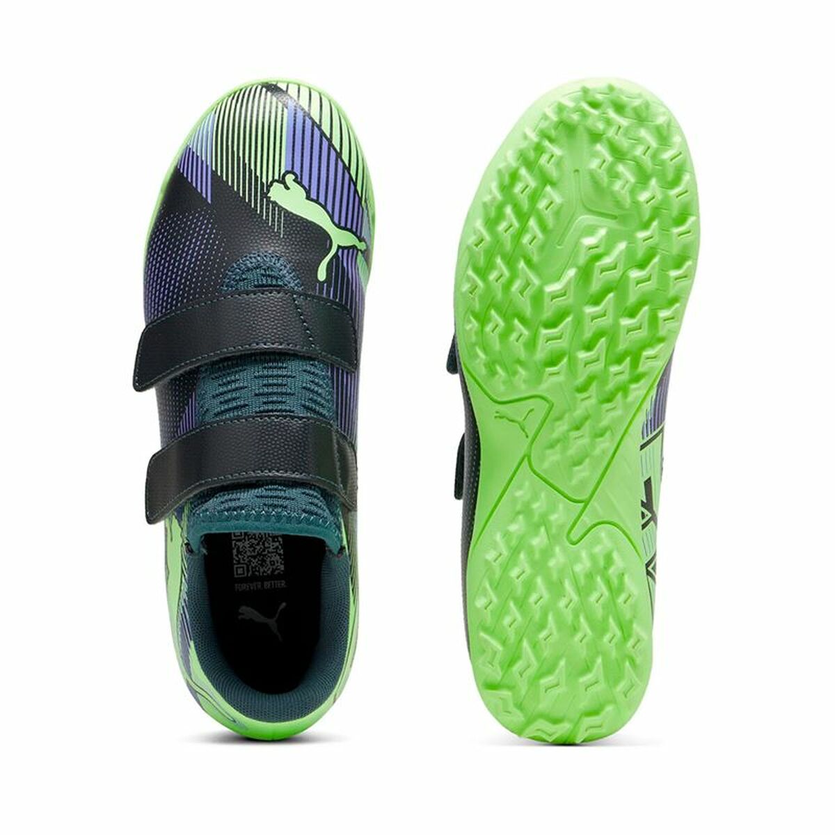 Fotbollsskor för barn Puma Future 7 Play Tt V Blå - 3