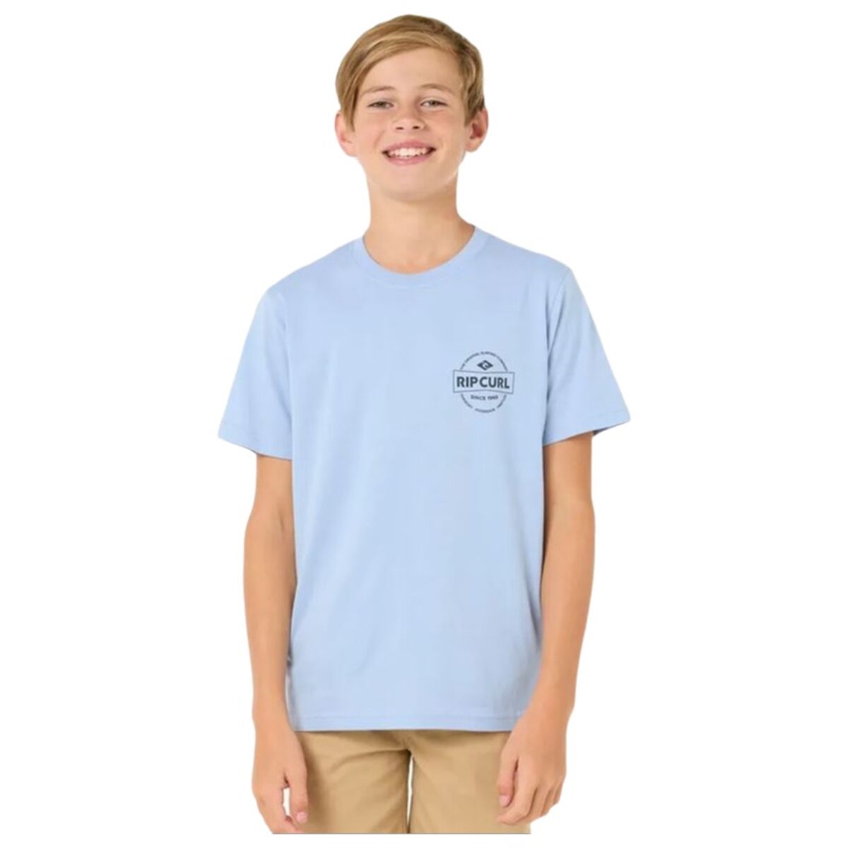 Barn T-shirt med kortärm Rip Curl Rip Curl Staple Tee Blå