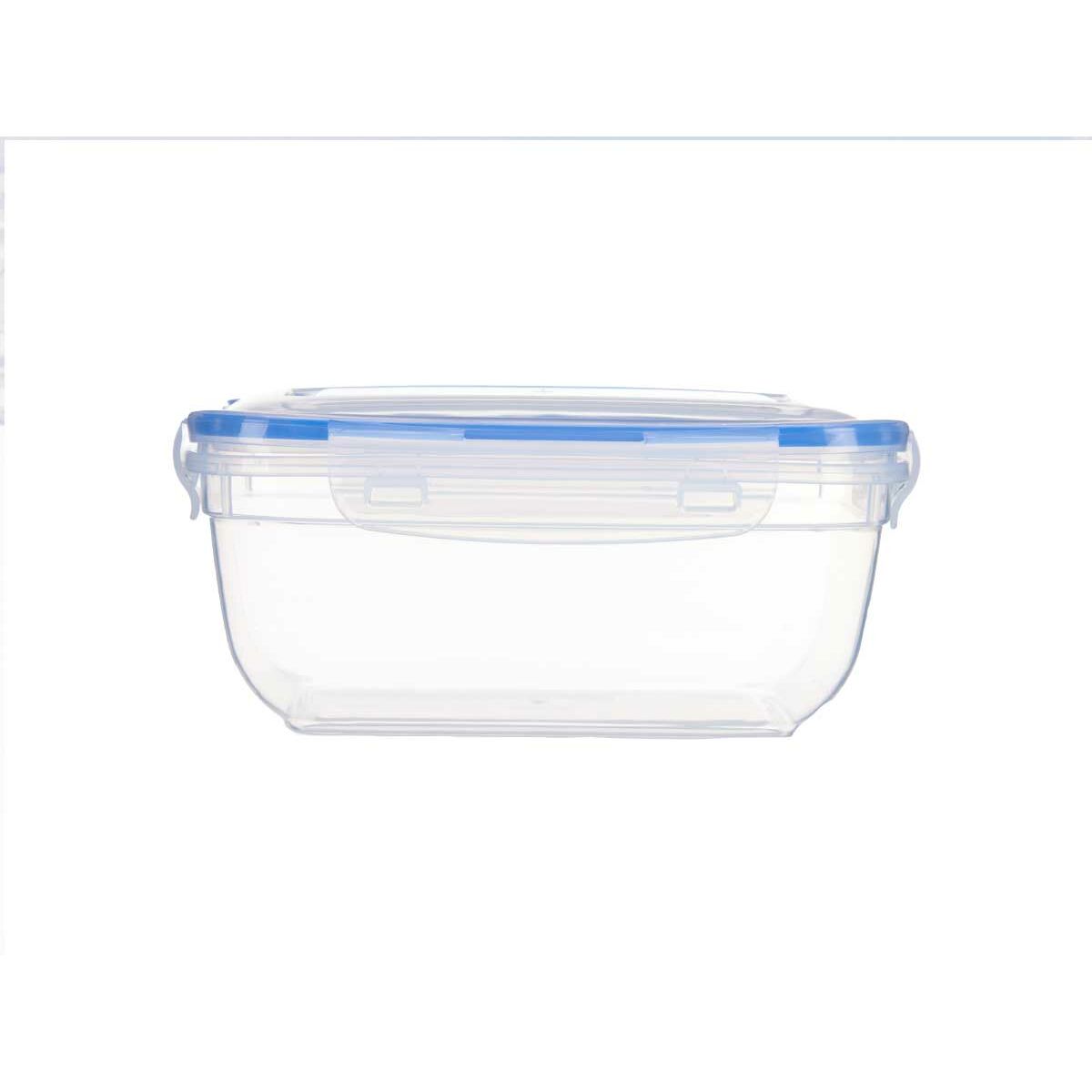 Hermetisk matlåda Fyrkantig Transparent polypropen 1,4 L 14,5 x 8,5 x 20 cm (12 antal) - 2