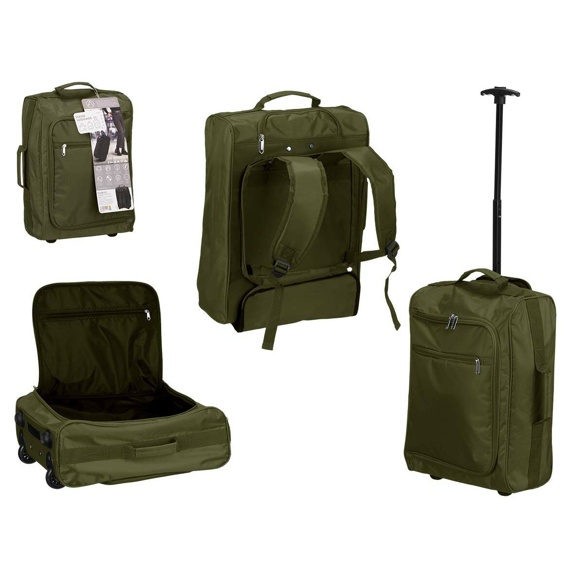 Verktygsryggsäck Svart Grön Polyester Metall Plast 31,5 l 35 x 18 x 51 cm (6 antal) - 3