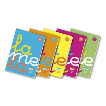Anteckningsbok Lamela 3X3 PP 50 Blad 5 antal Rutnätsark 90 gr A4 (5 Delar)