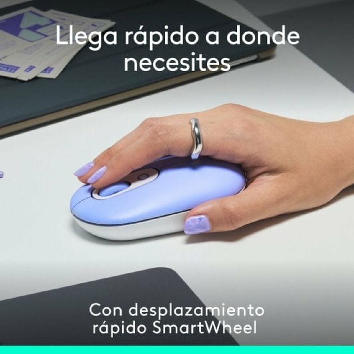 Mus Logitech 910-007414 Lila - 3