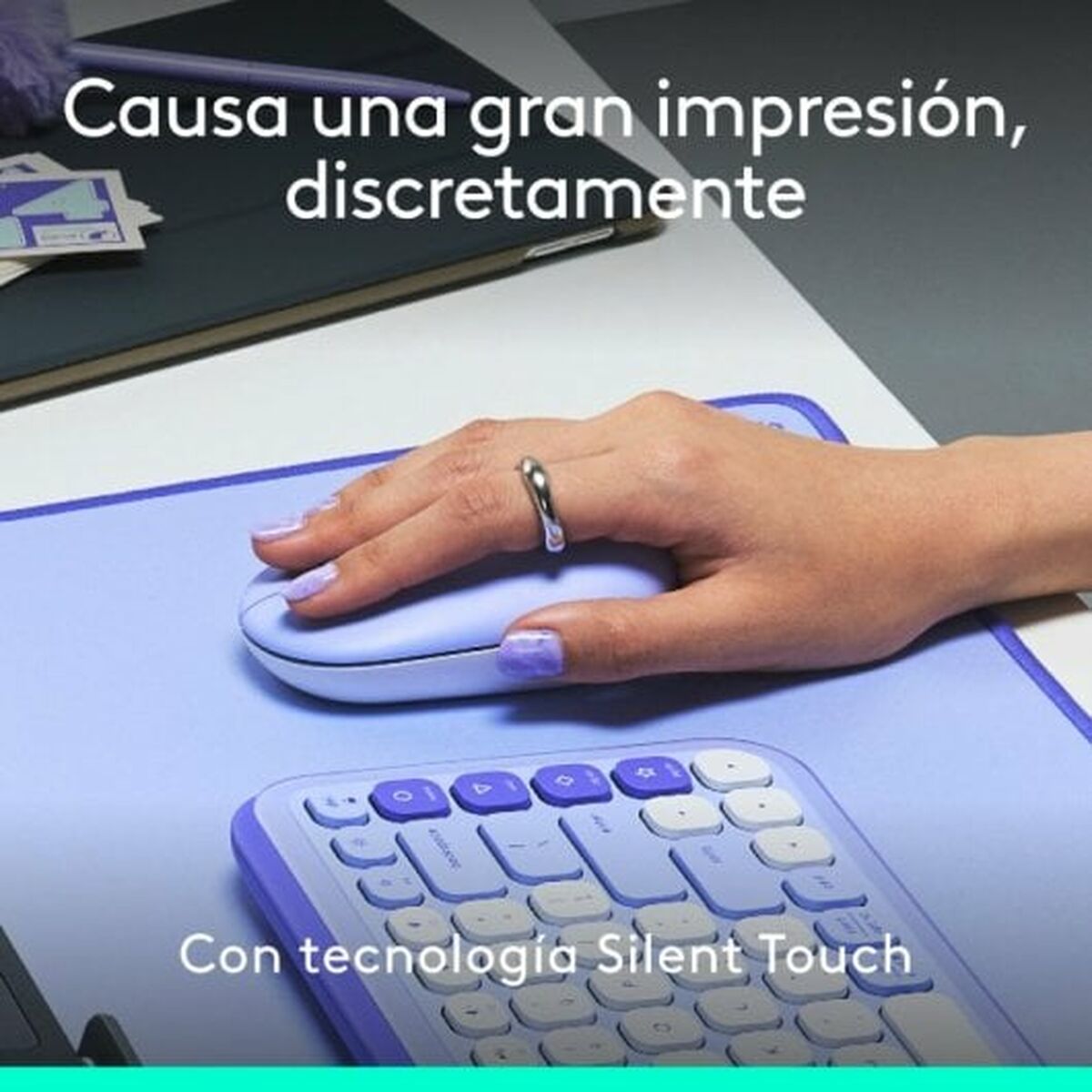 Mus Logitech 910-007414 Lila - 5