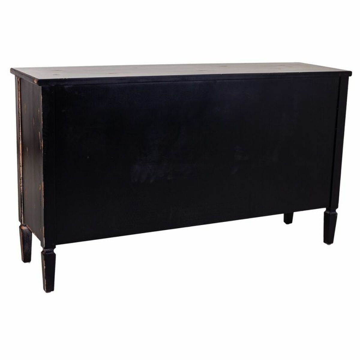 Skänk Alexandra House Living Svart Metall Glas Granträ 38 x 80 x 140 cm - 5
