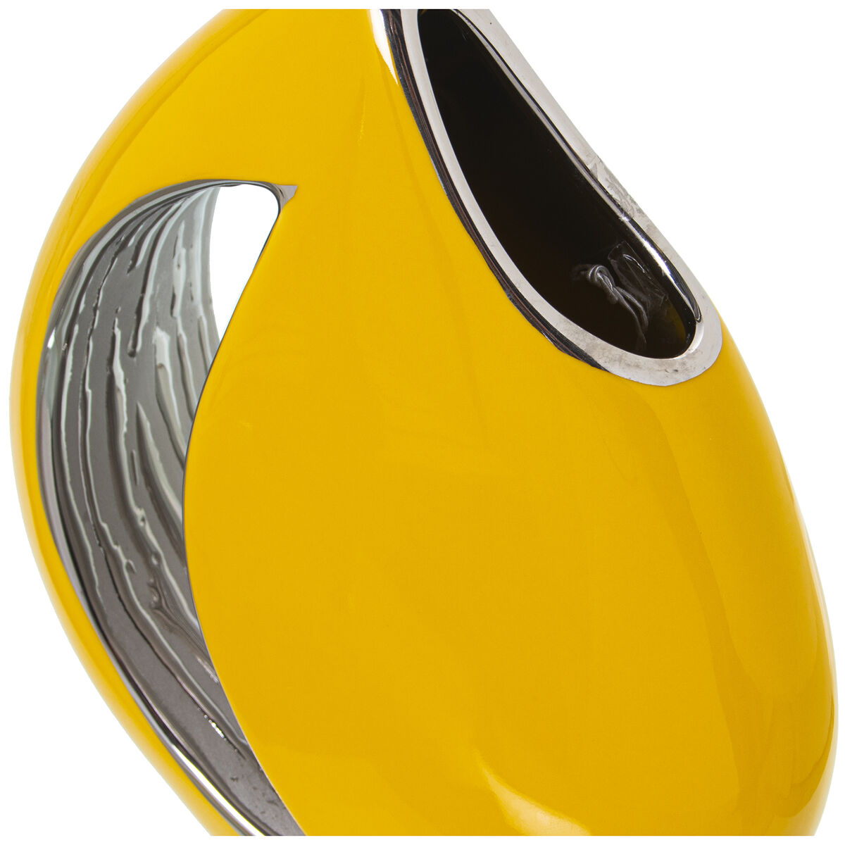 Vas Alexandra House Living Silvrig Keramik 17 x 8 x 20 cm - 3