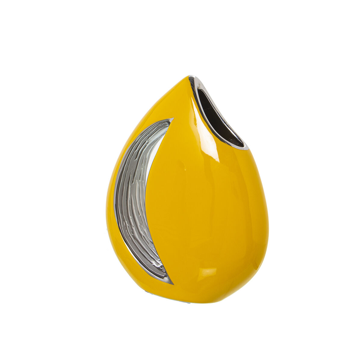 Vas Alexandra House Living Silvrig Keramik 17 x 8 x 20 cm - 2