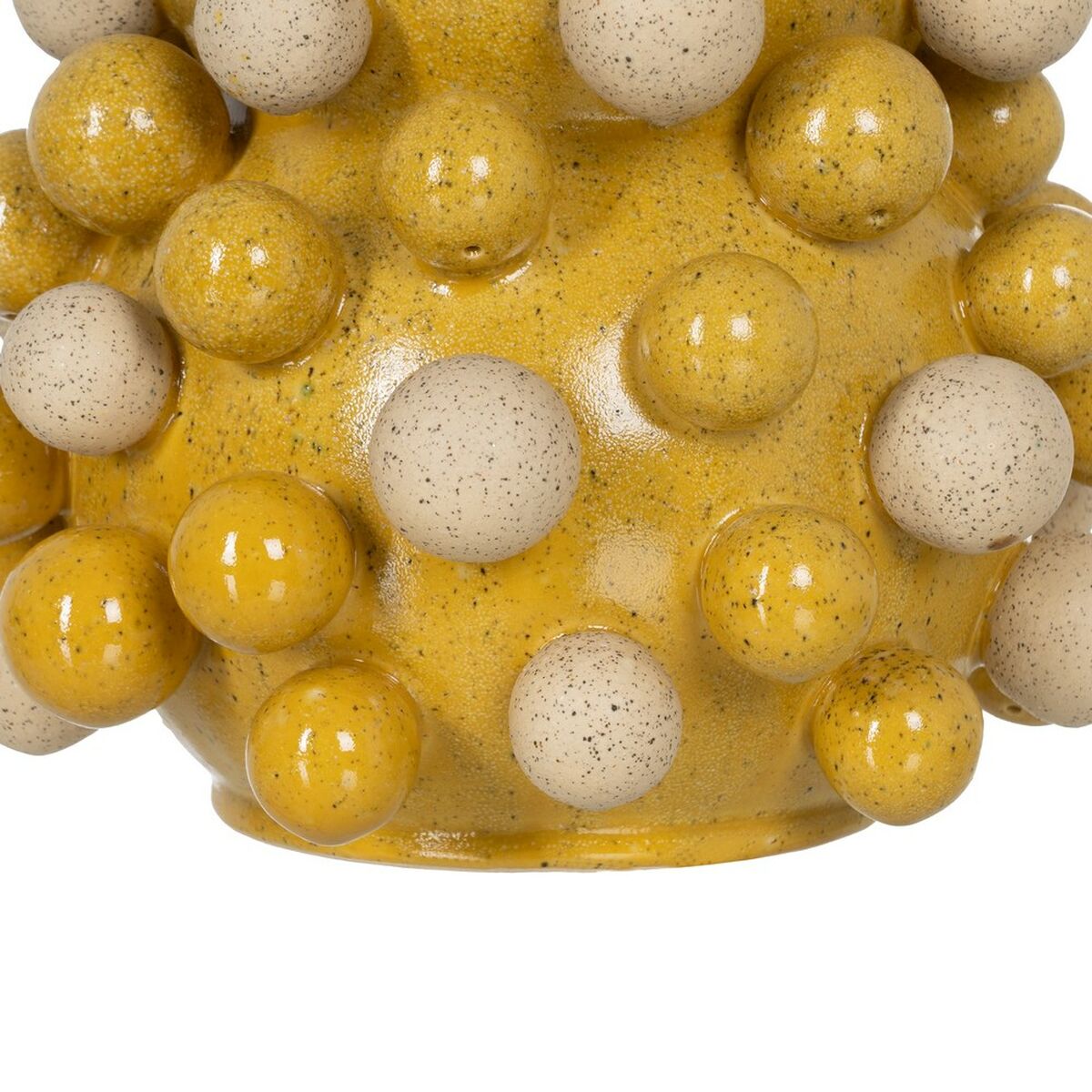 Vas Gul Vit Keramik 28,3 x 28,3 x 39,7 cm - 6