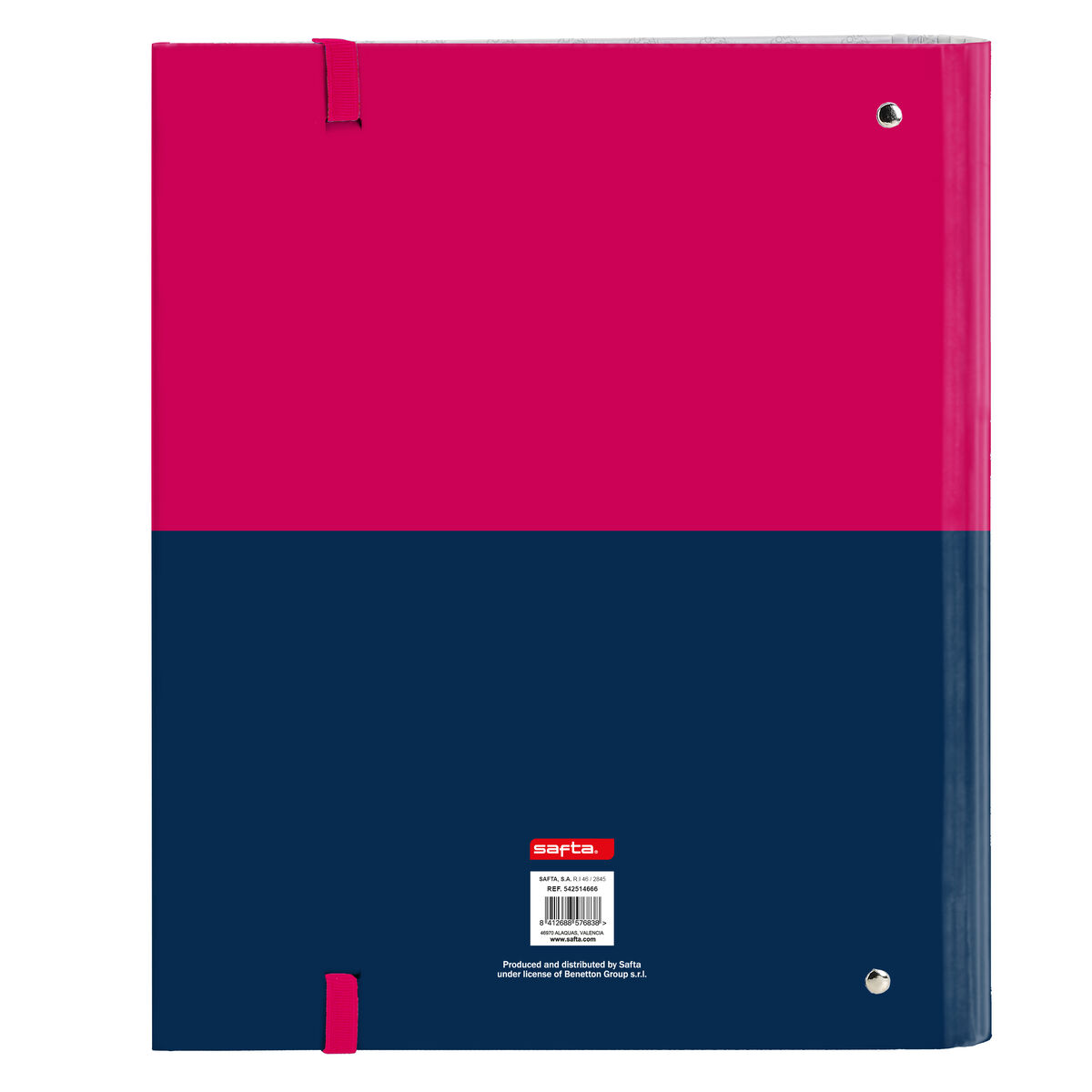Ringpärm Benetton Cherry Cerise Marinblå 27 x 32 x 3.5 cm - 2