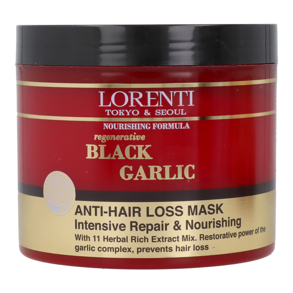 Hårinpackning Lorenti Black Garlik 500 ml