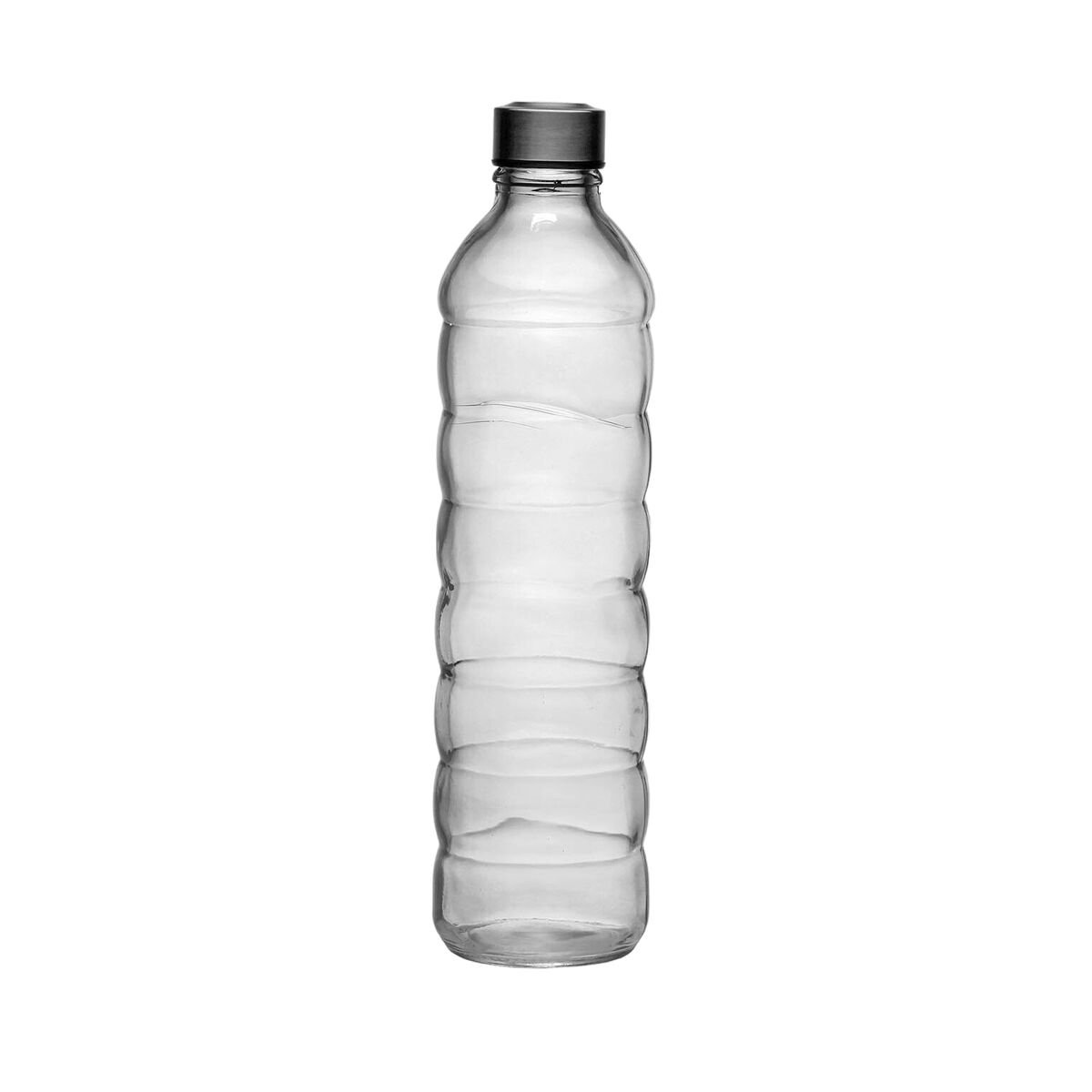 Flaska Versa Transparent Glas Aluminium 1,22 L 8,5 x 33,2 x 8,5 cm - 2