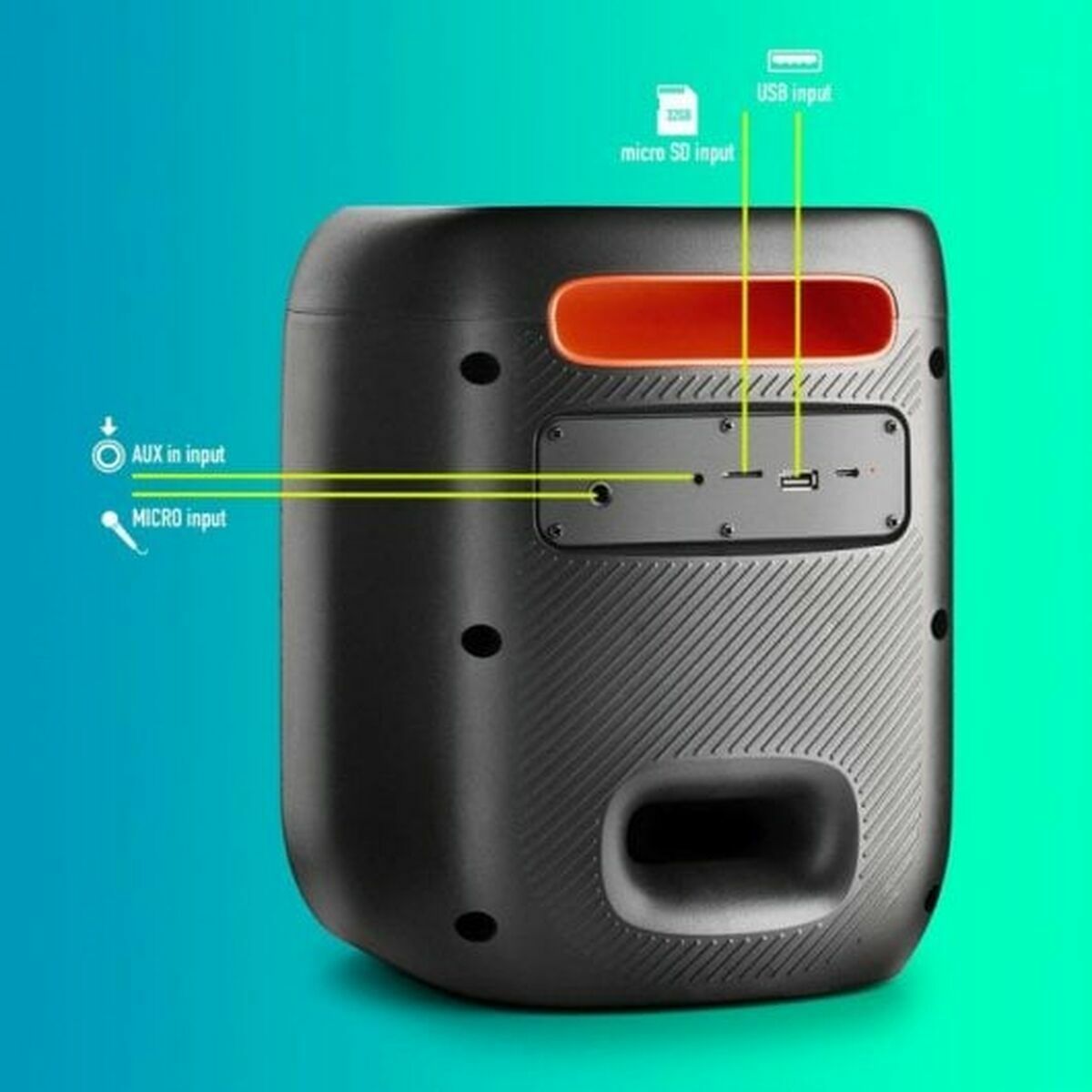 Bärbar Bluetooth Högtalare NGS WILDSWAG Svart - 8
