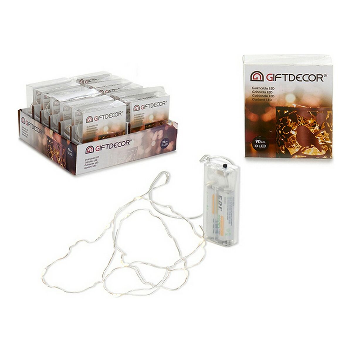 LED-krans Gift Decor Transparent - 2