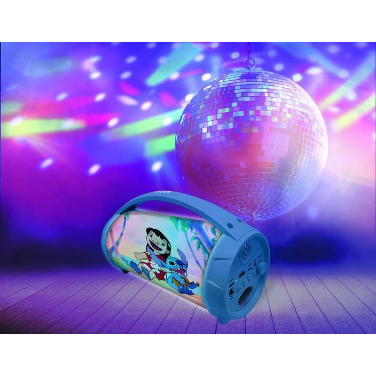 Bluetooth Högtalare med Karaoke Mikrofon Lexibook Stitch Disney Blå - 3