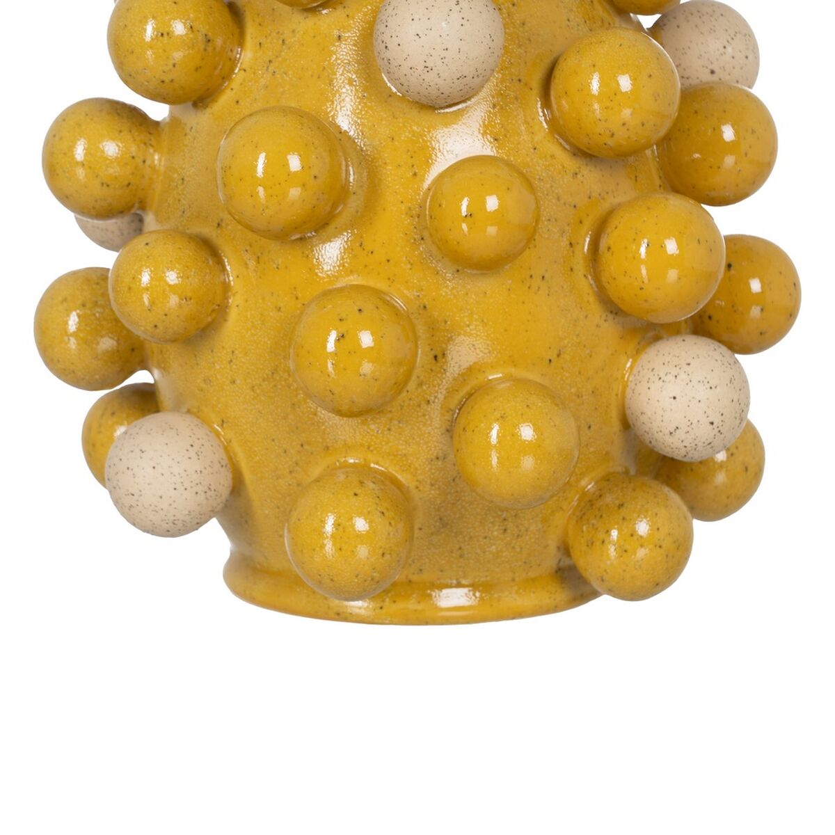 Vas Gul Vit Keramik 21 x 21 x 26 cm - 6