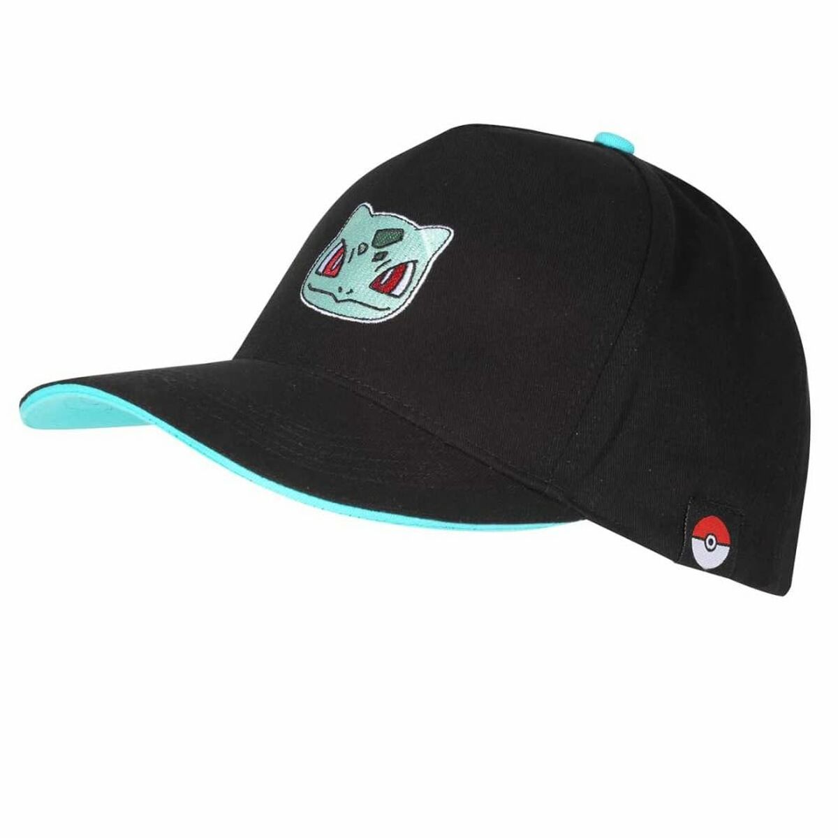 Keps unisex Pokémon Bulbasaur Badge Svart One size 58 cm